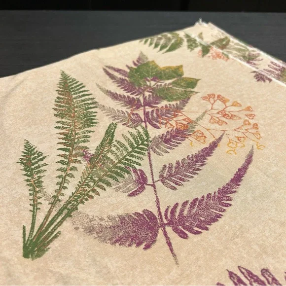 Vintage Botanical Print Fabric, 1.5 yards (F02) - Picture 2 of 4